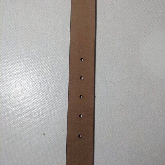 NEW- Size 40 Mens Flag Ltd. Belt Genuine Leather Beige - Picture 6 of 6